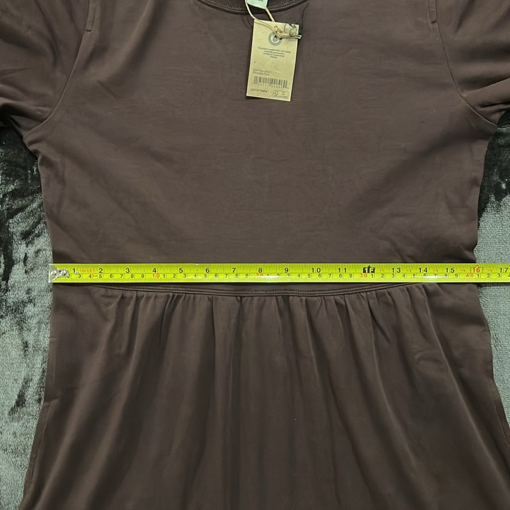 NWT Amazon Short Sleeve Tiered Midi Dress With Pockets - Picture 7 of 12